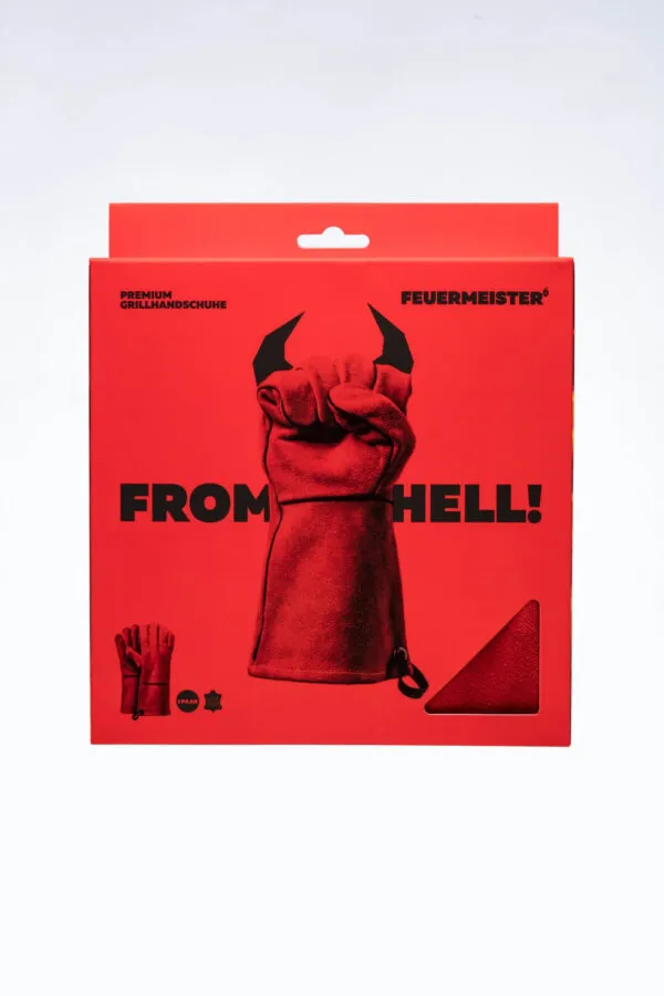 Kindad nahast Feuermeister® Premium, punased 12