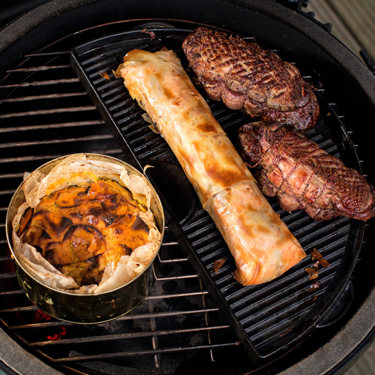 Malmplaat poolkuu plancha Big Green Egg® XL