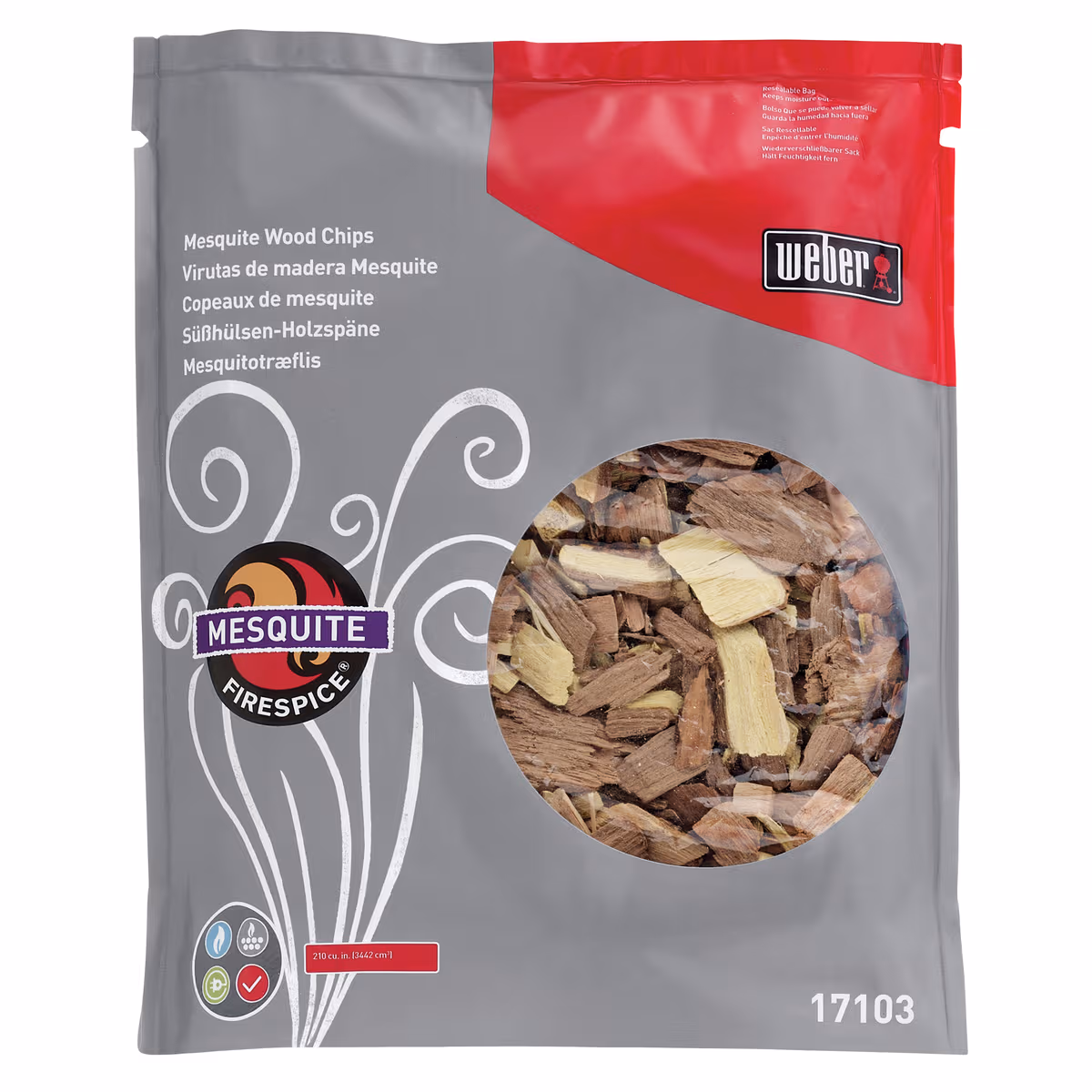 Suitsulaastud meskiidipuu Weber ®