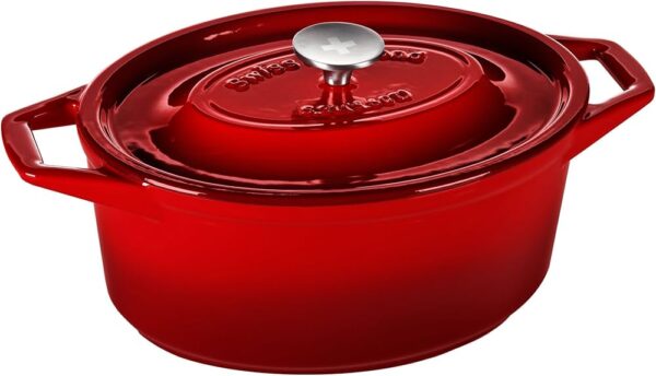 Malmpottt Swiss Diamond® emailitud ovaalne punane 29cm