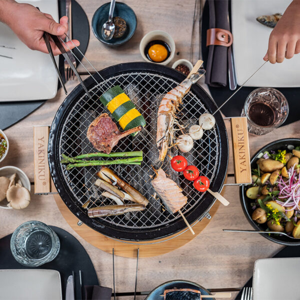 Keraamiline grill Yakiniku® Shichirin ümar
