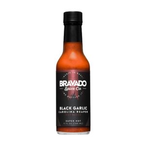 BRAVADO Must küüslauk ja Carolina Reaper terav kaste 148ml