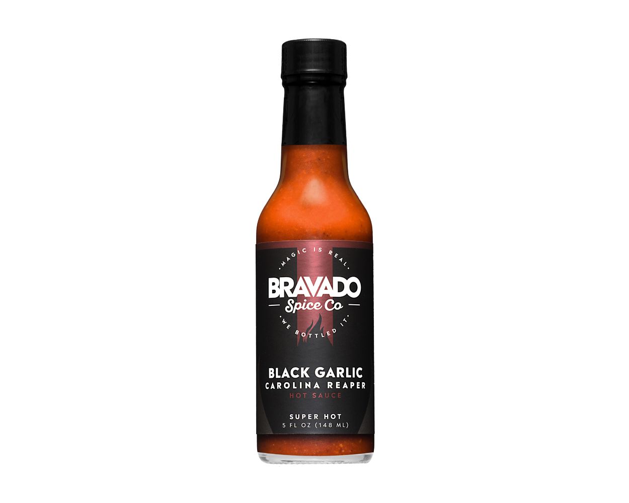 BRAVADO Must küüslauk ja Carolina Reaper terav kaste 148ml