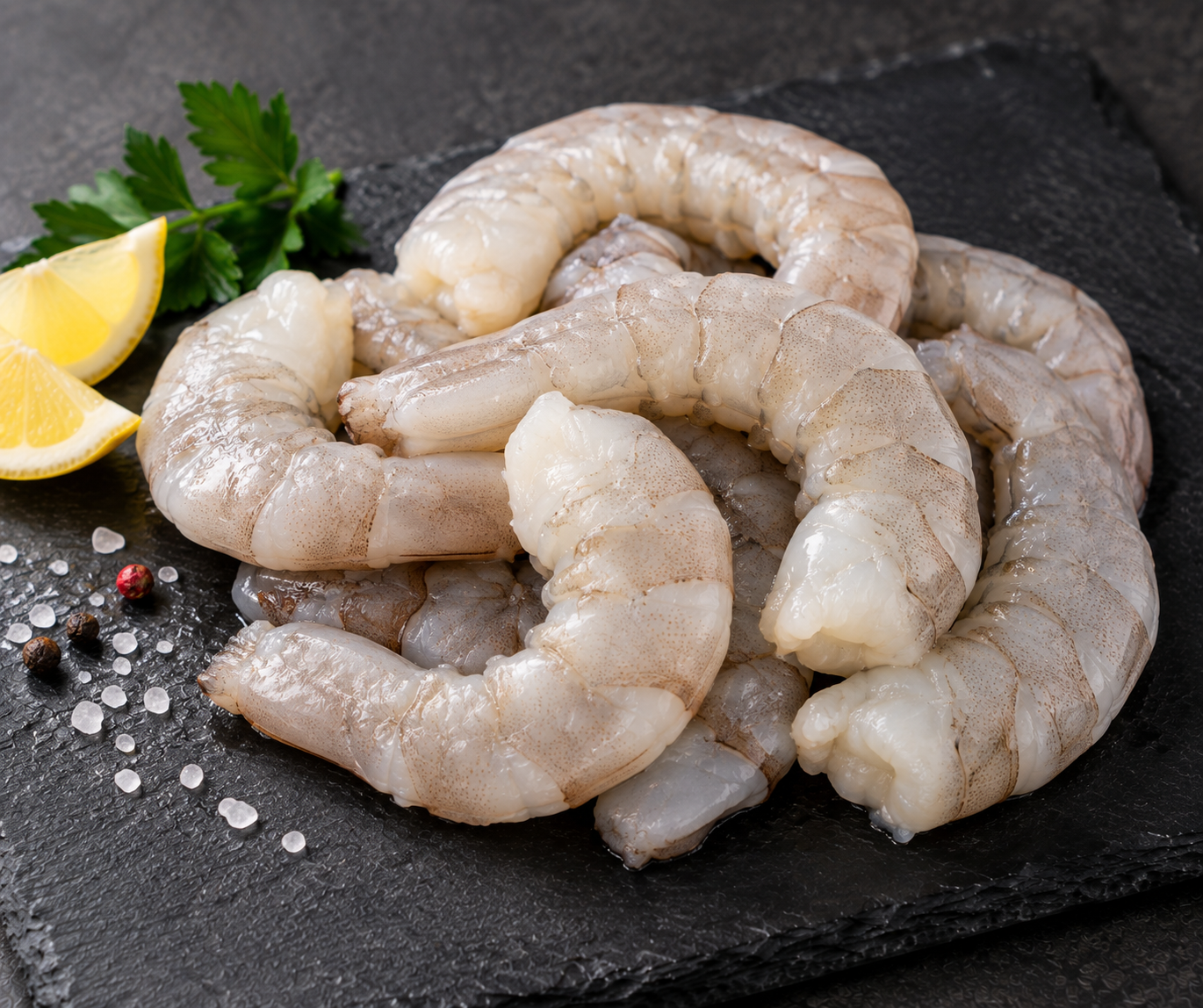 Argentiina krevetid 8/12 keetmata, kooritud, peata (CHN)