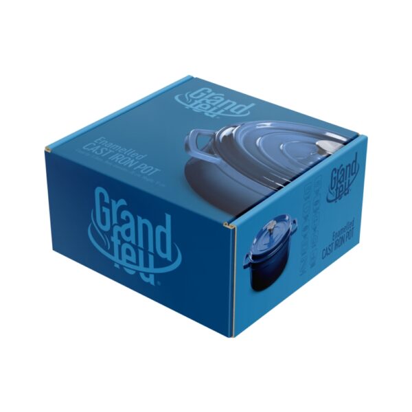 Malmpott Grand Feu® emailitud kaanega tumesinine 3,5L