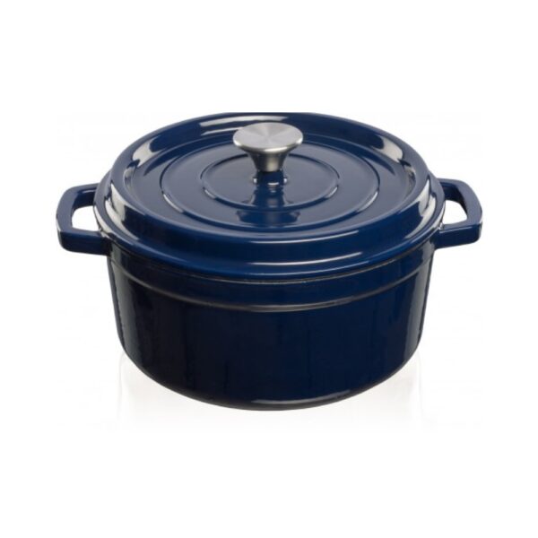 Malmpott Grand Feu® emailitud kaanega tumesinine 3,5L