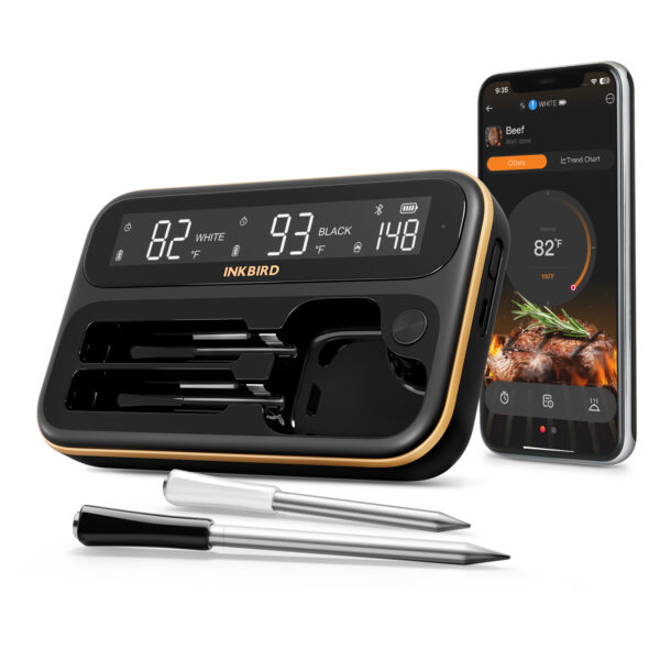 Termomeeter Inkbird® INT-12-BW WiFi & BT, 2-sondi