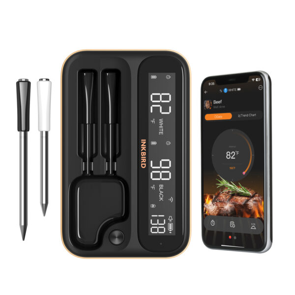 Termomeeter Inkbird® INT-12-BW WiFi & BT, 2-sondi