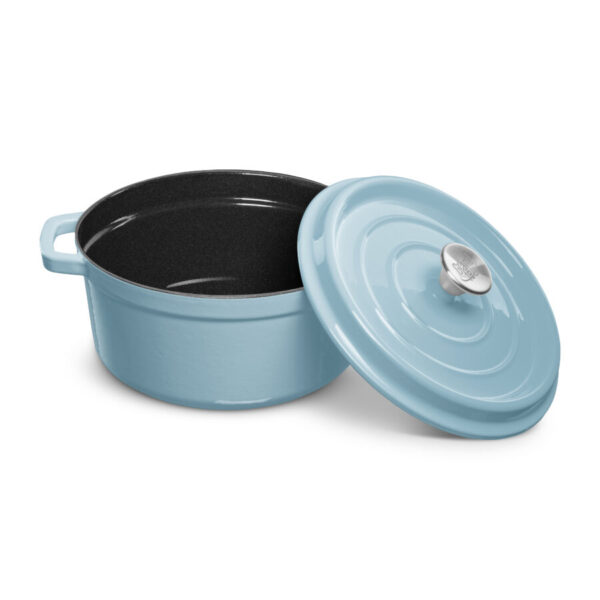 Malmpott Grand Feu® emailitud kaanega helesinine 4,7L