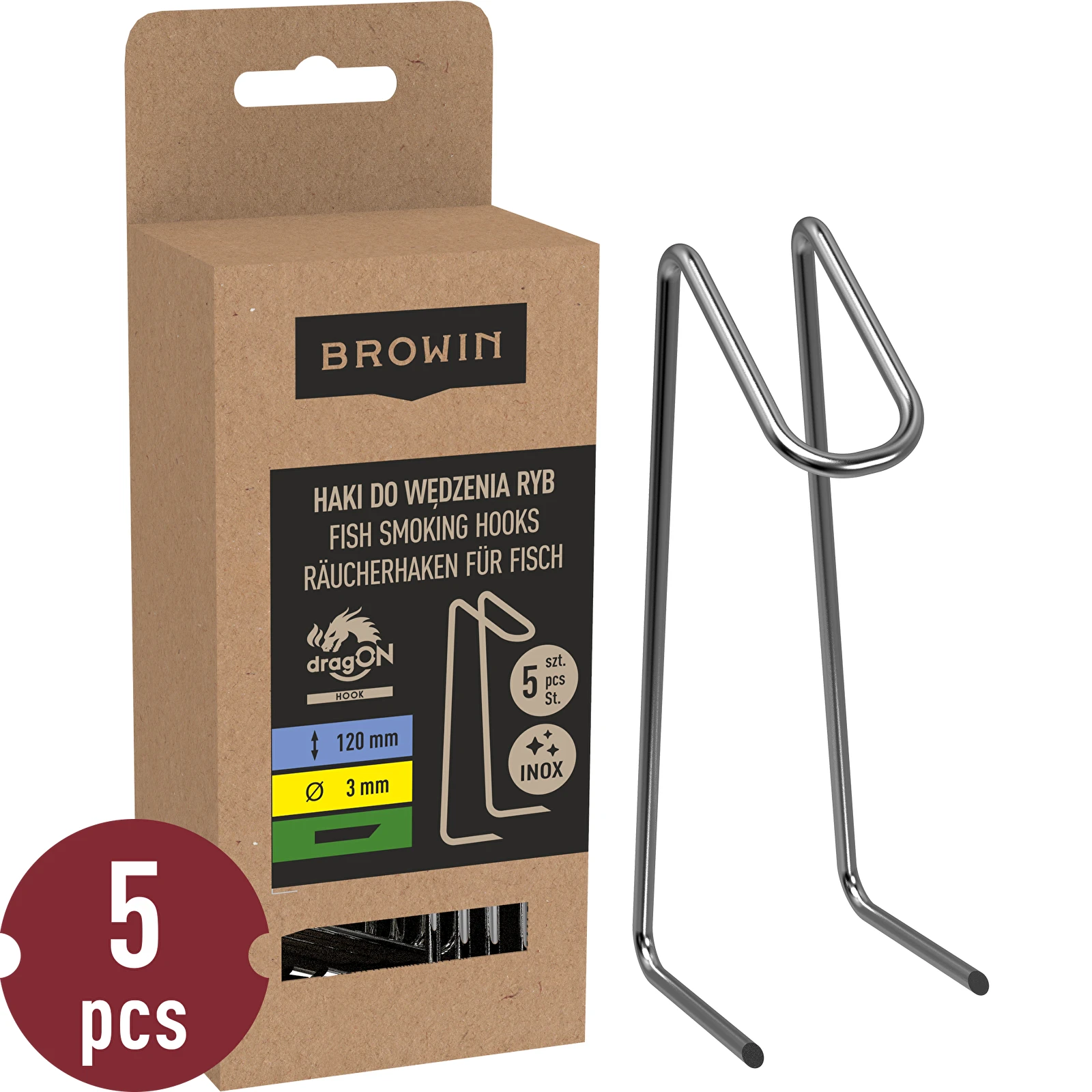 BROWIN roostevabad kalakonksud 5 tk