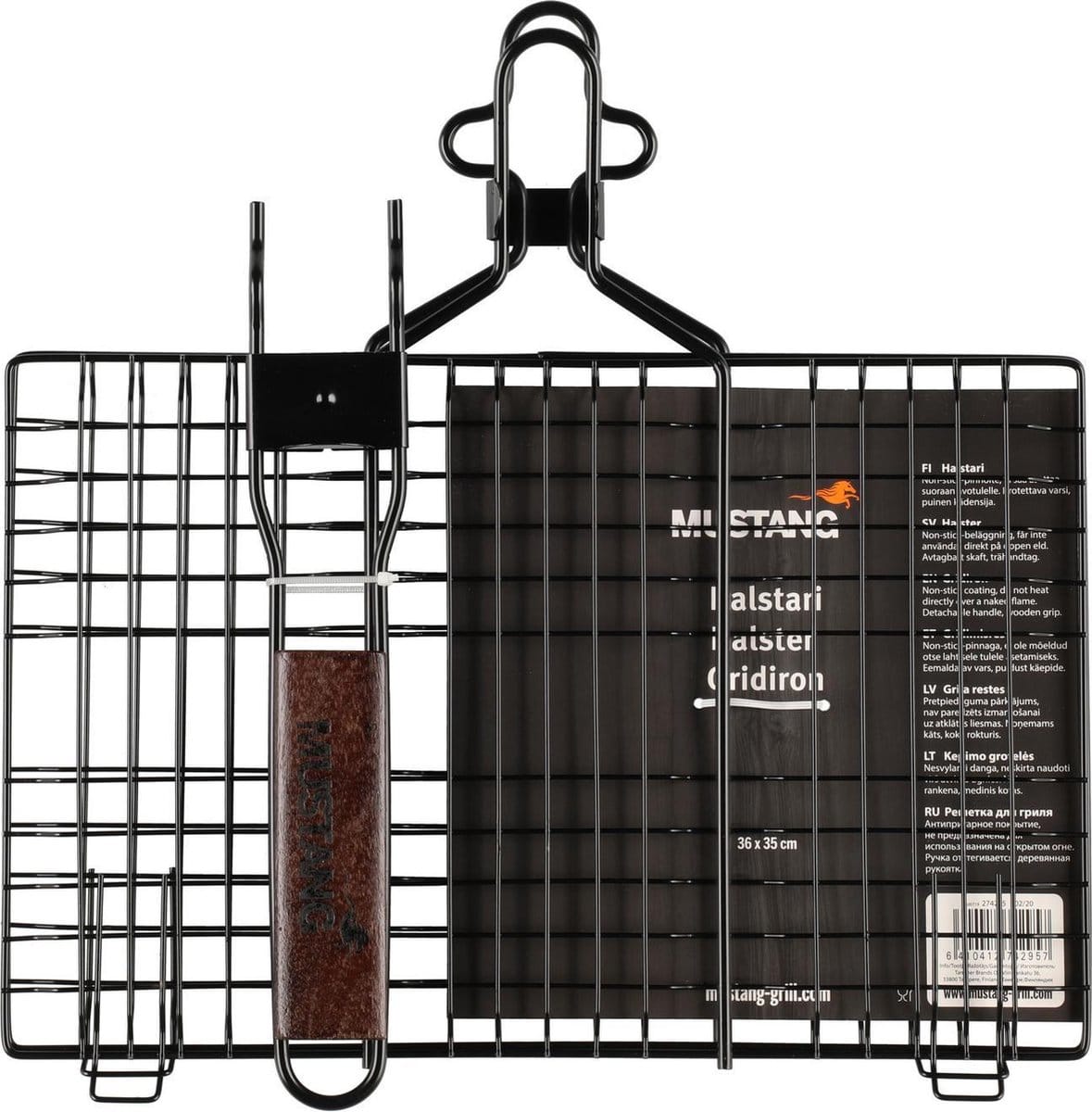 Mustang grillrest eemaldatava käepidemega non-stick