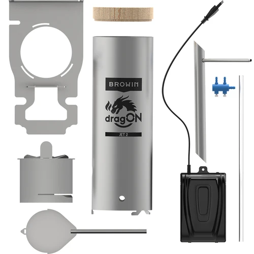 Suitsugeneraatori komplekt DragON Browin ® Jet 2 tuhasahtliga