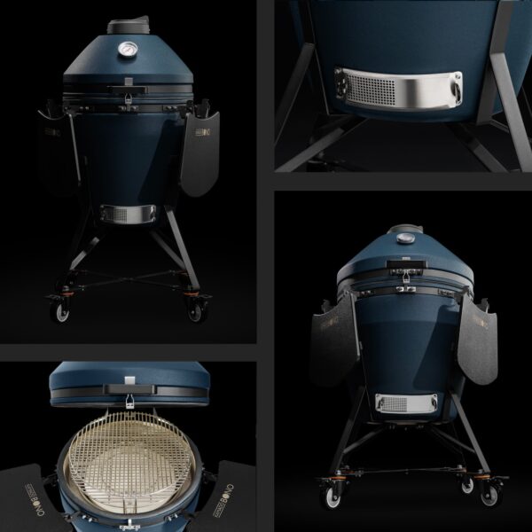 Keraamiline grill Kamado Bono® EVO Grande Navy Blue Matte