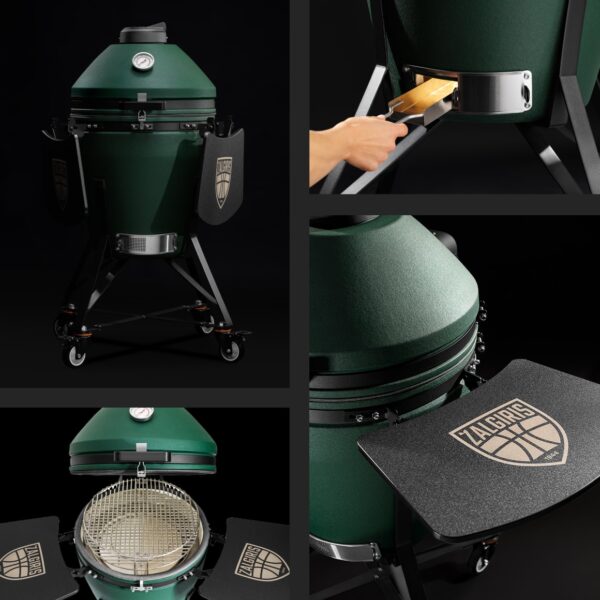 Keraamiline grill Kamado Bono® EVO Zalgiris Victory Green Matte
