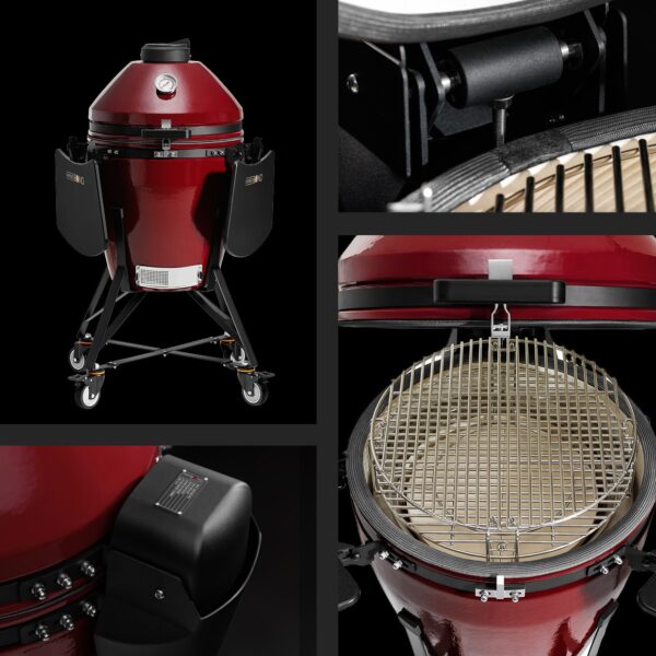 Keraamiline grill Kamado Bono® Media EVO 22" Royal Red