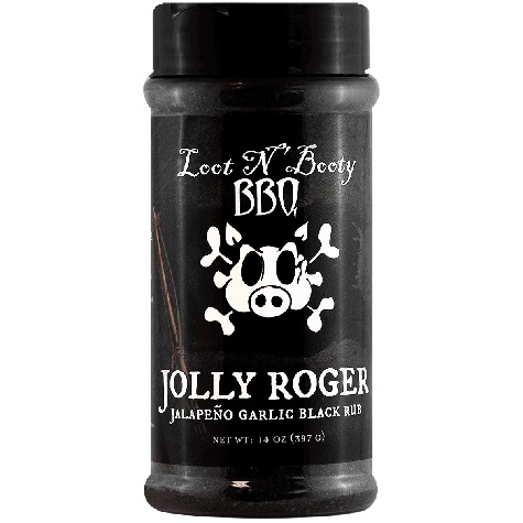 Maitseainesegu Loot N´ Booty Jolly Roger Jalapeno Garlic Black Rub