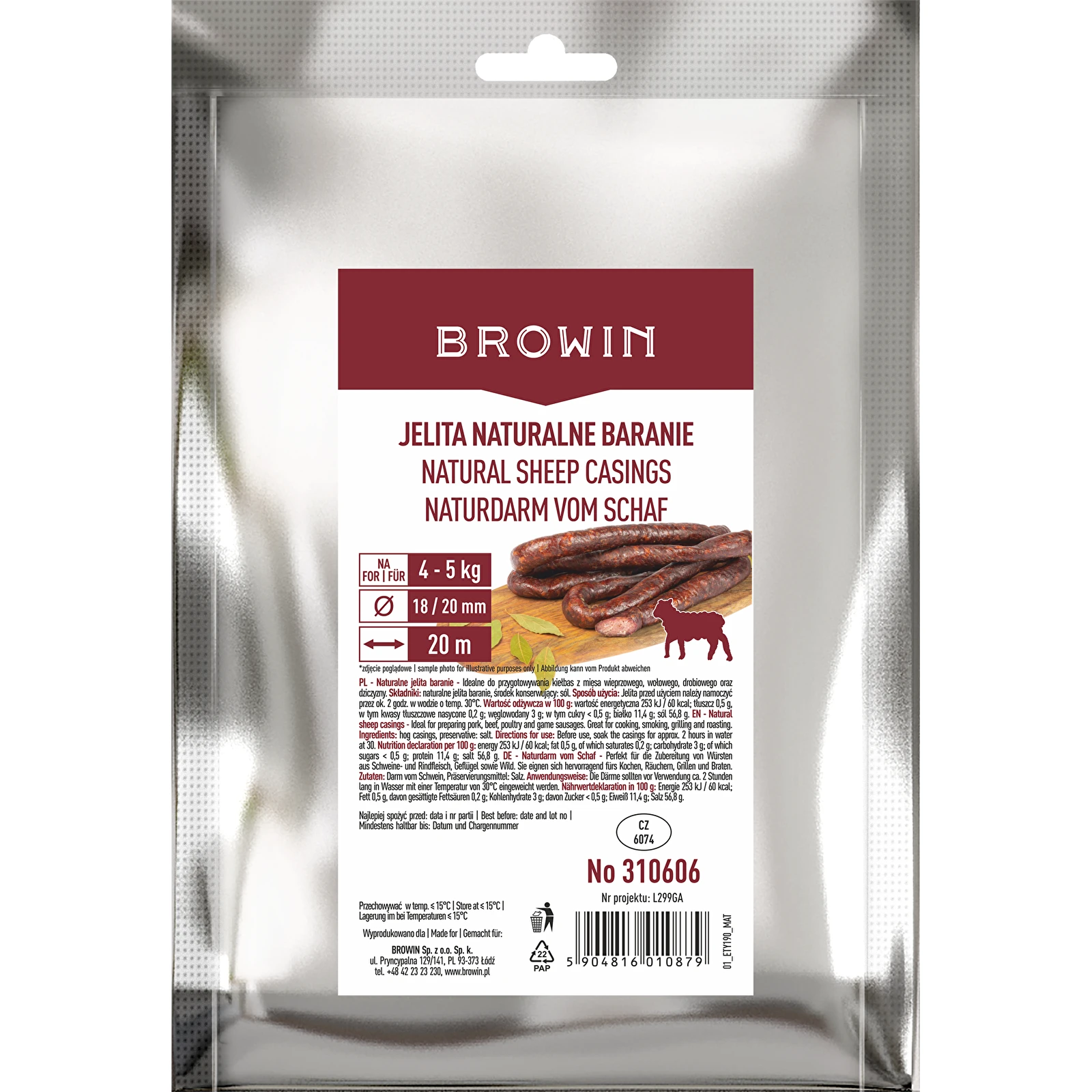Lambasooled, naturaalsed soolatud Browin®