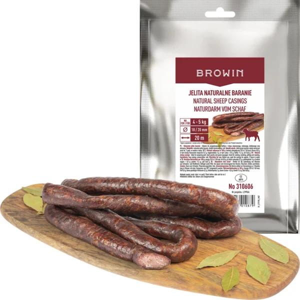 Lambasooled naturaalsed soolatud Browin® Ø 18/20mm x 20m